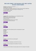 BIOL 2051 EXAM 1 LSU Questions with 100&percnt; Verified&NewLine;Answers Latest Update