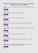 BIOL 2051 Lab Midterm Exam LSU Questions with 100&percnt;&NewLine;Verified Answers Latest Update&NewLine;