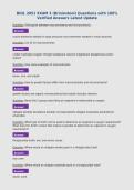 BIOL 2051 EXAM 3 &lpar;Brininstool&rpar; Questions with 100&percnt;&NewLine;Verified Answers Latest Update