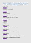 BIOL 2401&colon; Anatomy and Physiology 1 HESI A2 BIOLOGY Dallas College Questions with 100&percnt; Verified Answers Latest Update