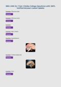 BIOL 2401 Ex 7 Set 2 Dallas College Questions with 100&percnt;&NewLine;Verified Answers Latest Update