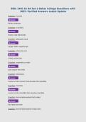 BIOL 2401 Ex 8A Set 1 Dallas College Questions with&NewLine;100&percnt; Verified Answers Latest Update