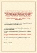NURS 6675 FINAL EXAM &sol;ACTUAL NURS 6675 WEEK 11 FINAL EXAM PMHNP CARE ACROSS THE LIFESPAN II EXAM TEST BANK 2026&sol;2027 PRACTICE QUESTIONS AND STUDY GUIDE COMPLETE ACCURATE EXAM APPROVED QUESTIONS AND CORRECT VERIFIED ANSWERS WITH DETAILED RATIONALES &lpar;RELIAB