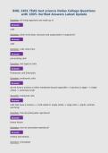 BIOL 2401 TEAS test science Dallas College Questions&NewLine;with 100&percnt; Verified Answers Latest Update