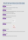 BIOL 2401 Muscles and Nervous Tissue Dallas College&NewLine;Questions with 100&percnt; Verified Answers Latest Update