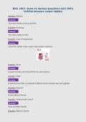 BIOL 2401&colon; Exam &num;1 Review Questions with 100&percnt;&NewLine;Verified Answers Latest Update