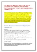 ATI MED SURG RESPIRATOR EXAM 300 ACTUAL &NewLine;QUESTIONS AND CORRECT ANSWERS WITH &NewLine;RATIONALE LATEST UPDATE ALREADY GRADED A&plus; &NewLine;ASSURED PASS
