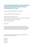 Portage Pathophysiology Module 1 to 10 Exam &vert; 200 Practice Questions & Detailed Answers &vert; NURS 231 &sol; BIOD 331 Complete Q&A Guide &vert; A&plus; Graded