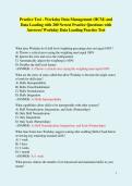 Practice Test - Workday Data Management &lpar;HCM&rpar; and Data Loading with 200 Newest Practice Questions with Answers&sol; Workday Data Loading Practice Test
