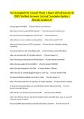 Fort Campbell Air Assault Phase 1 Exam with all Correct & 100&percnt; Verified Answers &vert;Actual Complete Update &vert;Already Graded A&plus;