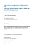 WGU D488 Cybersecurity Architecture & Engineering OA Exam &vert; 200 Practice Questions & Detailed Answers &vert; Final Exam Test Bank with Rationales &vert; A&plus; Graded