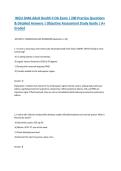WGU D446 Adult Health II OA Exam &vert; 200 Practice Questions & Detailed Answers &vert; Objective Assessment Study Guide &vert; A&plus; Graded