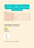 BIOL 252 &sol; BIOD 152 Anatomy and Physiology II Review of Modules 1-7 Questions and Correct Verified Answers Already Graded A&plus;&sol; Portage BIOD 152 &sol; BIOL 252 