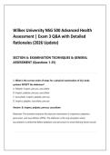 Wilkes University NSG 500 Advanced Health Assessment &vert; Exam 3 Q&A with Detailed Rationales &lpar;2026 Update&rpar;
