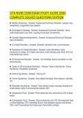 UTA NURS 5338 EXAM STUDY GUIDE 2026&NewLine;COMPLETE SOLVED QUESTIONS EDITION