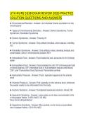 UTA NURS 5338 EXAM REVIEW 2026 PRACTICE&NewLine;SOLUTION QUESTIONS AND ANSWERS