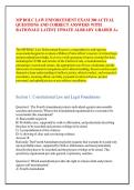 MP BOLC LAW ENFORCEMENT EXAM 300 ACTUAL &NewLine;QUESTIONS AND CORRECT ANSWERS WITH &NewLine;RATIONALE LATEST UPDATE ALREADY GRADED A&plus;