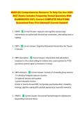 NURS 663 Comprehensive Resource To Help You Ace 2026&NewLine;2027 Exams Includes Frequently Tested Questions With &NewLine;ELABORATED 100&percnt; Correct COMPLETE SOLUTIONS &NewLine;Guaranteed Pass First Attempt&excl;&excl; Current Update&excl;&excl; 