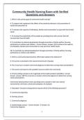 Community Health Nursing Exam Questions and Answers &ndash; Public Health Nursing Practice Test and Study Guide