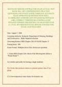 KENTUCKY BOILER CONTRACTOR EXAM ACTUAL TEST BANK 2026 &sol;2027 COMPREHENSIVE PRACTICE QUESTIONS AND STUDY GUIDE COMPLETE ACCURATE EXAM APPROVED QUESTIONS WITH WELL ELABORATED ANSWERS AND DETAILED RATIONALES &lpar;100&percnt; CORRECT VERIFIED SOLUTIONS&rpar; LATEST UPDATED VE