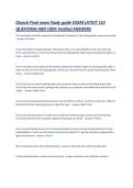 Chassis Final exam Study guide EXAM LATEST 110 QUESTIONS AND 100- Verified ANSWERS
