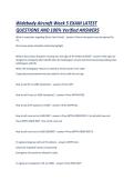 Widebody Aircraft Week 5 EXAM LATEST QUESTIONS AND 100- Verified ANSWERS&period;p