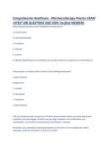Comprehensive Healthcare - Pharmacotherapy Practice EXAM LATEST 200 QUESTIONS AND 100- Verified ANSWERS
