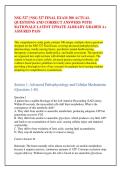 NSG 527 &vert; NSG 527 FINAL EXAM 300 ACTUAL &NewLine;QUESTIONS AND CORRECT ANSWERS WITH &NewLine;RATIONALE LATEST UPDATE ALREADY GRADED A&plus; &NewLine;ASSURED PASS