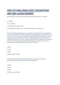 AAPC CPC FINAL EXAM LATEST 140 QUESTIONS AND 100- Verified ANSWERS
