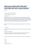 NAB Practice EXAM LATEST 2026-2027 QUESTIONS AND 100- Verified ANSWERS