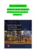 Solution Manual for International Financial Management&comma; 9th International Edition By Cheol Eun&comma; Bruce G&period; Resnick&comma; Verified Chapters 1 - 21&comma; Complete Newest Version&NewLine;