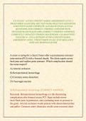 ATI EXAM &sol; ATI RN CONCEPT BASED ASSESSMENT LEVEL 3 PROCTORED EXAM 2026&sol;2027 TEST BANK PRACTICE QUESTIONS AND STUDY GUIDE COMPLETE ACCURATE EXAM ACTUAL QUESTIONS AND CORRECT VERIFIED ANSWERS WITH DETAILED RATIONALES &lpar;100&percnt; CORRECT VERIFIED ANSWERS&rpar; CURRENTL