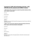 Assessment 2&colon; NURS 100 Fundamentals of Nursing &ndash; WCU&NewLine;UPDATED ACTUAL Questions and CORRECT Answers