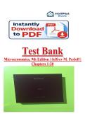 Test bank for microeconomics 7th edition by Jeffrey m Perloff &vert;&vert; Isbn 978-0133456912