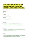 STRUCTURAL&lowbar;ANALYSIS&lowbar;10TH&lowbar;EDITION&lowbar;2026&lowbar;PRACTICE&lowbar;SOLUTION&lowbar;MANUAL&lowbar;QUESTIONS&period;