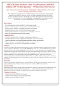APEA 3P Exam Predictor Study Guide 2026&sol;2027&colon; 200 Verified Questions & Answers Graded A&plus;