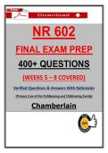 Chamberlain NR 602 Midterm & Final Exam Master Bundle &vert; Complete Prep
