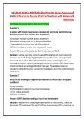 NSG5140 WEEK 5 MIDTERM EXAM Health Policy&comma; Advocacy & &NewLine;Political Process in Nursing Practice Questions with Answers & &NewLine;Rationales