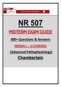 NR 507 Midterm Exam Guide Chamberlain &ndash; &lpar;2026&rpar; Actual Questions & Answers &lpar;Guarantee Pass&rpar;