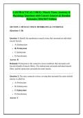 LAB PRACTICAL 2 BIOL&colon; Muscle Tissue Anatomy & &NewLine;Physiology Questions with Correct Answers & Detailed &NewLine;Rationales 2026&sol;2027 Edition