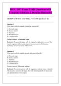 BIOL 2457 Exam 2 2026 Questions with &NewLine;Complete Solutions & Detailed Rationales