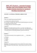 BIOL 2457&colon; Practical 1 - Anatomical Language &NewLine;Questions And Correct Detailed Answers With &NewLine;Complete Solutions Questions for Anatomy & &NewLine;Physiology Practical Exam