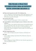 TBS PHASE 3 PRACTICE EXAMINATION 2026 QUESTIONS WITH ANSWERS GRADED A&plus;