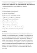 NSG 3600 EXAM 2 PRACTICE EXAM &ndash; QUESTIONS AND ANSWERS &vert; EXAM&NewLine;TESTBANK WITH VERIFIED AND WELL DETAILED ANSWERS &vert; PLUS RATIONALES&NewLine;&vert; DOWNLOAD AND PASS &vert; LATEST EXAM UPDATE 2026&sol;2027