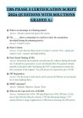 TBS PHASE 3 CERTIFICATION SCRIPT 2026 QUESTIONS WITH SOLUTIONS GRADED A&plus;
