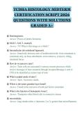 TCDHA HISTOLOGY MIDTERM CERTIFICATION SCRIPT 2026 QUESTIONS WITH SOLUTIONS GRADED A&plus;&period;pdf&NewLine;&NewLine;