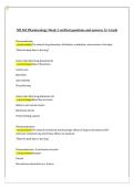 NR 565 &ndash; Advanced Pharmacology Midterm Exam &vert;NR 565 Advanced Pharmacology Final Exam&vert;NR 565 Pharmacology Week 1 &vert;Chamberlain University &vert; 100&percnt; Verified Questions and Correct Answers &lpar;A&plus; Graded&comma; Updated 2024&sol;2025&rpar;
