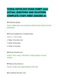 TCDHA&lowbar;HISTOLOGY&lowbar;EXAM&lowbar;SCRIPT&lowbar;2026&lowbar;ACTUAL&lowbar;QUESTIONS&lowbar;AND&lowbar;SOLUTIONS