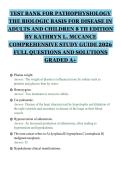 TEST BANK FOR PATHOPHYSIOLOGY THE BIOLOGIC BASIS FOR DISEASE IN ADULTS AND CHILDREN 8 TH EDITION BY &lpar;5&rpar;&period;pdf&NewLine;&NewLine;