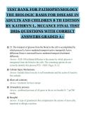 TEST BANK FOR PATHOPHYSIOLOGY THE BIOLOGIC BASIS FOR DISEASE IN ADULTS AND CHILDREN 8 TH EDITION BY &lpar;2&rpar;&period;pdf&NewLine;&NewLine;